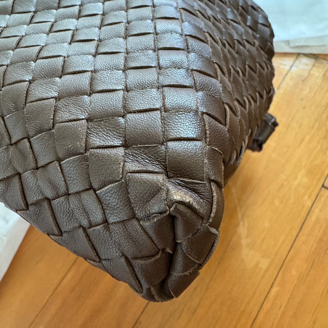 Bottega Veneta Maxi Convertible Tote Dark Chocolate Brown Leather 50cm