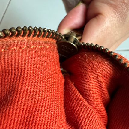 Sold Celine Ava Hobo Pumpkin Caramel Brown Suede Leather Vintage Shoulder Bag