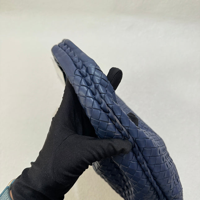 Bottega Veneta Veneta Hobo Medium Navy Intrecciato Leather Bag 40cm