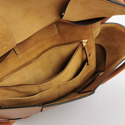 Bottega Veneta Arco Tote Bag Medium Tan Brown Leather 33