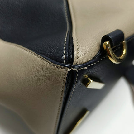 Loewe Puzzle Medium Tricolor Black Yellow Calfskin leather bag