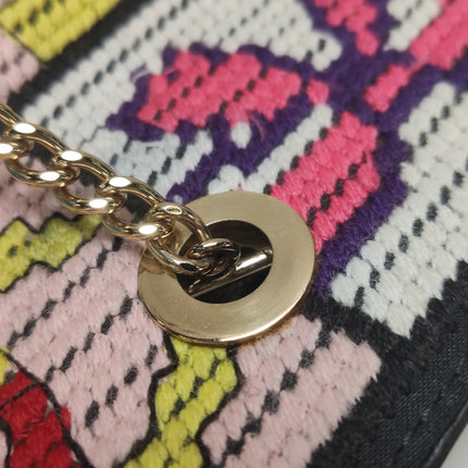 Chanel Rare Precious Symbols Needlepoint East West Shoulder Bag