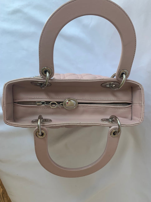 Sold Lady Dior Pink Cannage Leather Medium 96-MA-0132