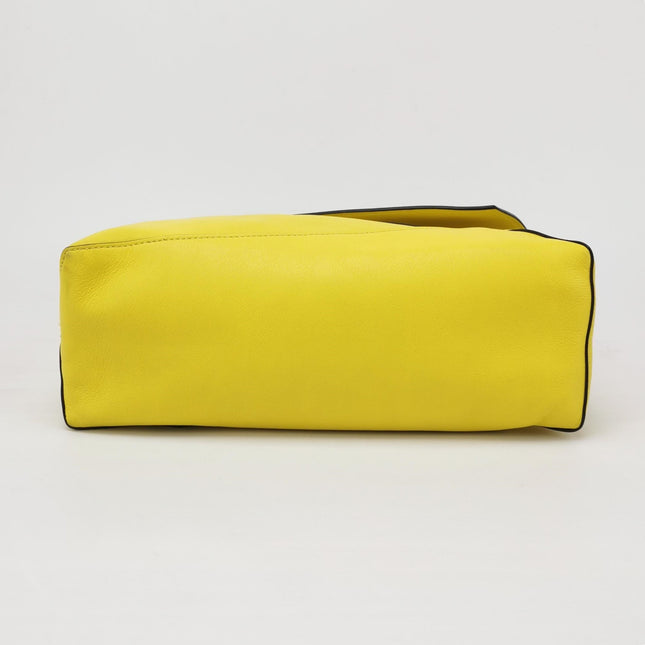 Loewe Puzzle Hobo Yellow Leather Shoulder Bag