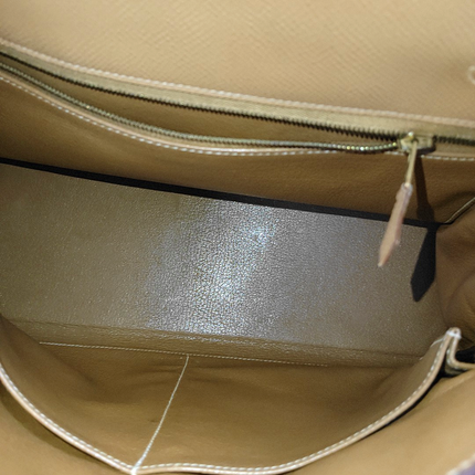 Hermes Kelly 32 Sesame Epsom Retourne Gold Hardware 1993