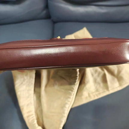 Gucci Jackie 1961 Small Burgundy Suede and Leather Bag