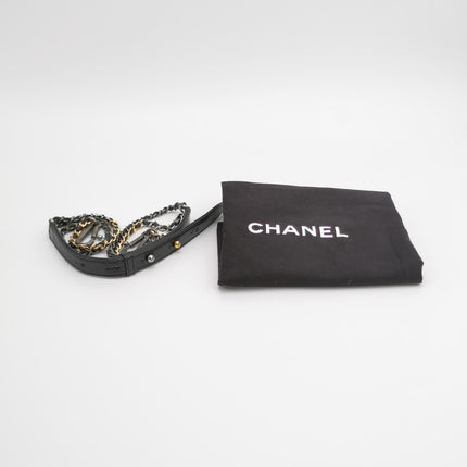 Chanel Gabrielle Large Tote Black Crumbled Calfskin Leather Silver Hardware