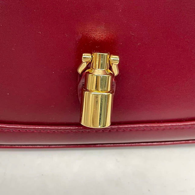 Gucci Jackie 1961 Mini Red Burgundy Leather Bag