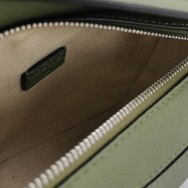 Sold Loewe Puzzle Mini Green Calfskin Leather Crossbody Bag