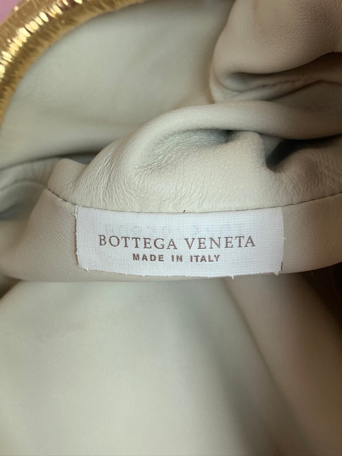 Sold Bottega Veneta Pouch Mini Gold Lambskin Leather