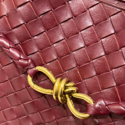 Bottega Veneta Andiamo Large Burgundy Handbag