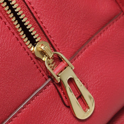 Loewe Amazona 36 Medium Red Leather Horse Lock Gold-tone Hardware