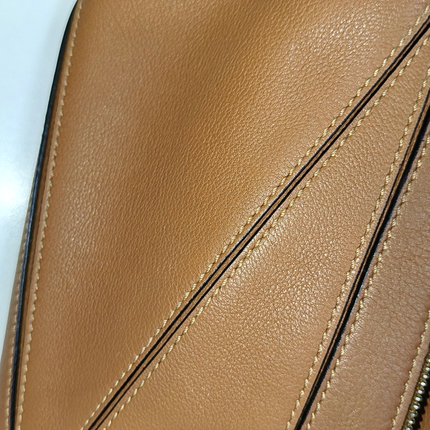 Loewe Puzzle Mini Caramel Tan Calfskin Leather Crossbody Bag