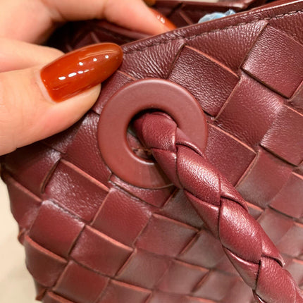 Bottega Veneta Andiamo Large Burgundy Handbag
