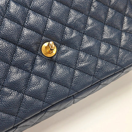Chanel Paris Limited Medium Navy Caviar Leather Gold Hardware 2015-16