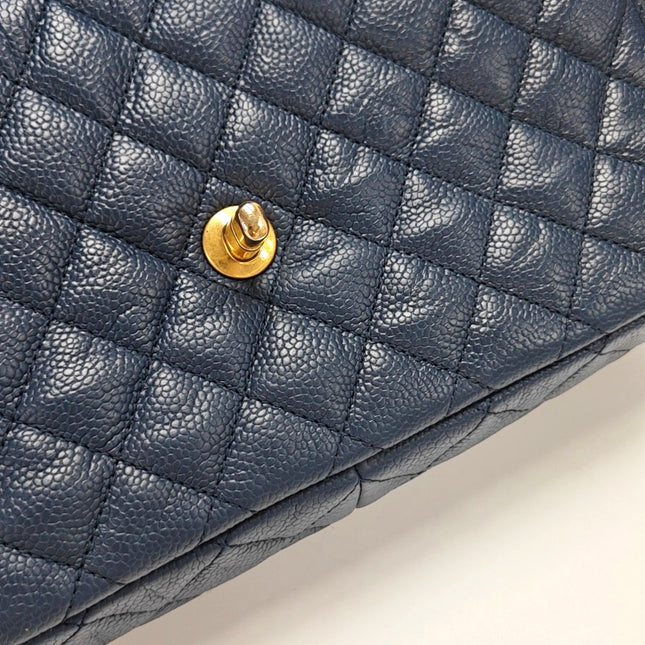 Chanel Paris Limited Medium Navy Caviar Leather Gold Hardware 2015-16