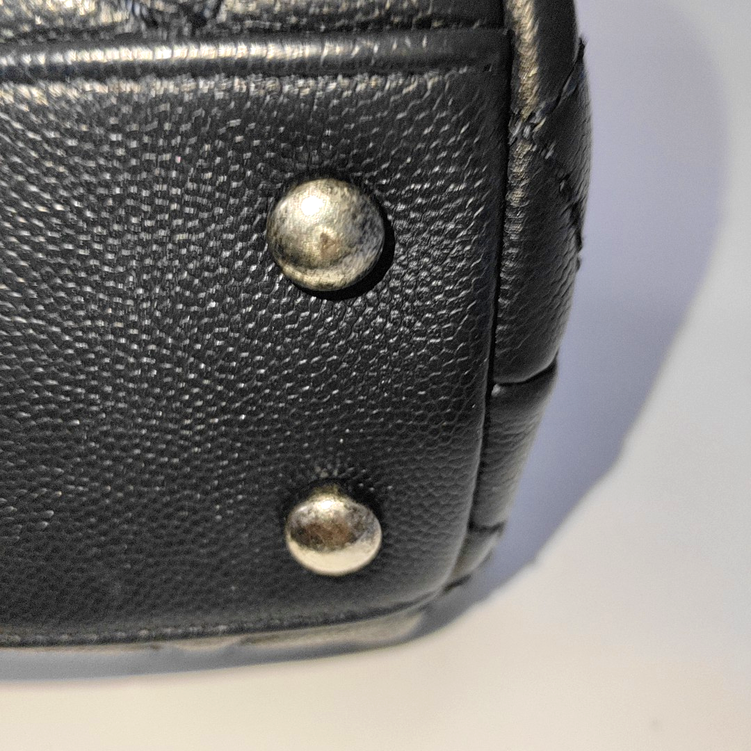 Chanel Coco Handle Small Navy Caviar Leather Silver Hardware