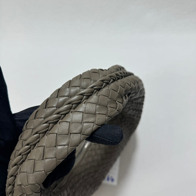 Sold Bottega Veneta Hobo Bag Lambskin leather Grey Medium 40cm