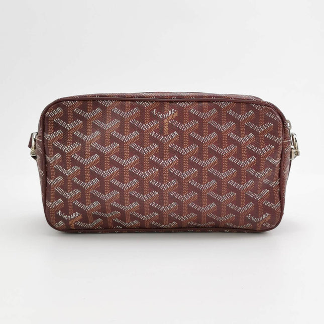 Sold Goyard Cap Vert Crossbody Goyardine Burgundy