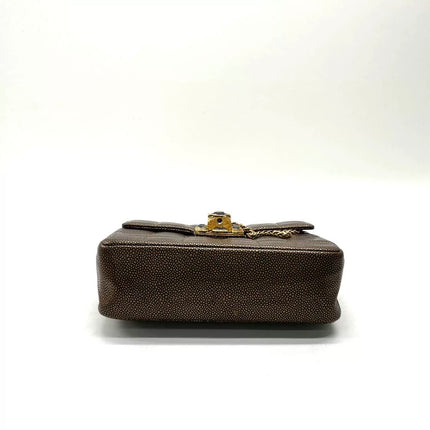 Chanel Paris Byzance Limited Edition Gold Caviar Leather Black Jewel Lock