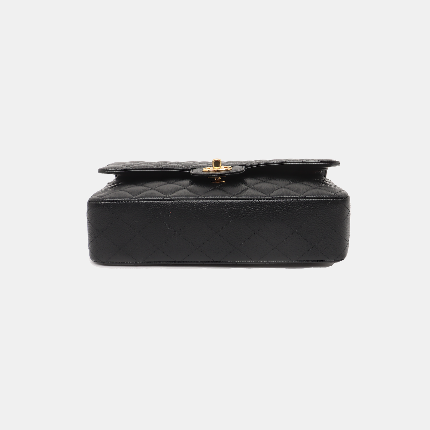 Chanel Classic Flap Medium Black Caviar Leather with 24k Gold Hardware, 2018