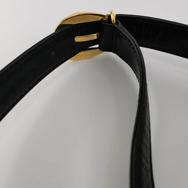 Sold Gucci Bamboo 1947 Black Leather Medium Crossbody Bag