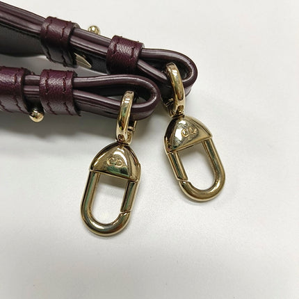 Lady Dior Small My Abcdior Purple Lambskin Cannage Leather Gold Hardware