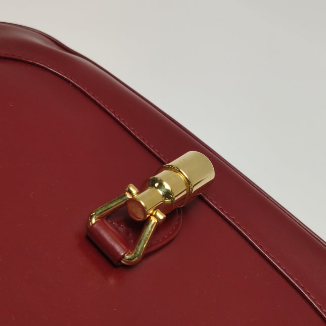 Gucci Jackie 1961 Red Burgundy Leather Bag Small Shoulder Bag
