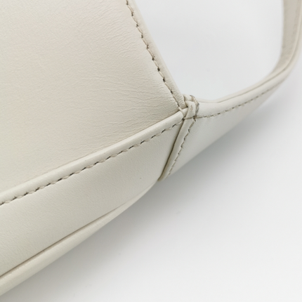 Gucci Jackie 1961 Mini Leather Bag with Adjustable Strap Size White