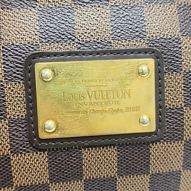 Louis Vuitton Eva Brown Damier Ebene Monogram Shoulder Bag with Strap
