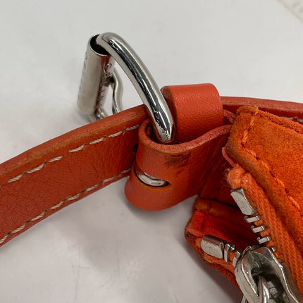 Celine Ava Hobo Orange Suede Leather Vintage Shoulder Bag