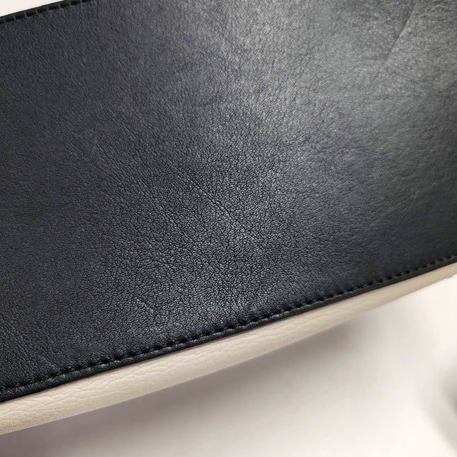 Loewe Puzzle Small Black White Brown Stripes Crossbody Bag 2019