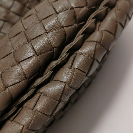 Bottega Veneta Belly Hobo Intreccio Leather Grey Large 54cm