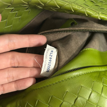 Bottega Veneta Garda Avocado Green Intrecciato Nappa Leather Large 33cm