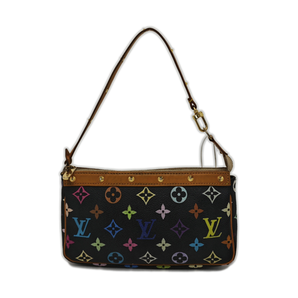 Louis Vuitton x Takashi Murakami Pochette Accessoire Black Multicolor-Luxbags
