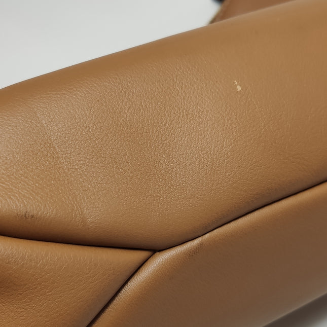 Prada Aimée Tan Brown Medium Calfskin Leather Shoulder Bag