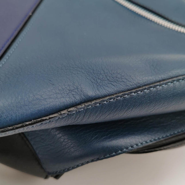 Loewe Puzzle Medium Multicolor Navy Calfskin leather bag