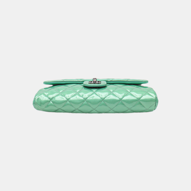 Chanel Envelope Clutch with Chains 2013 Shoulder Bag Apple Green Patent Leather