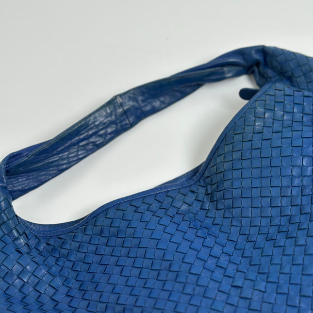 Bottega Veneta Veneta Hobo Navy Leather Bag Maxi 54cm