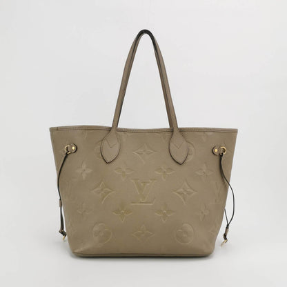 Sold Louis Vuitton Leather Neverfull MM Tote Medium Grey