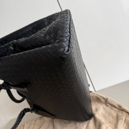 Bottega Veneta Roma Large Intrecciato Nappa Leather Black 35cm