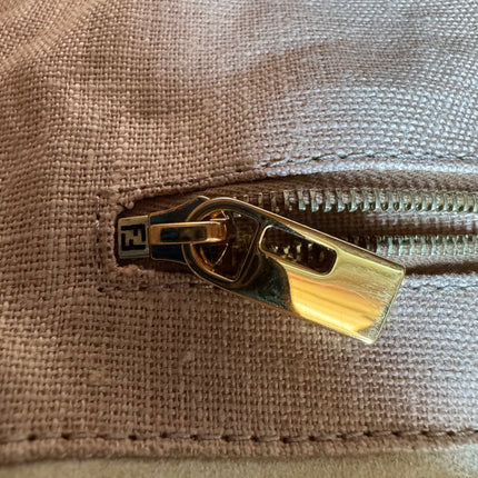 Fendi Mamma Baguette Large Pony hair in Cow Print Natural Color