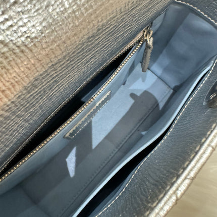 SOLD Lady Dior Small My Abcdior Cannage Leather Silver