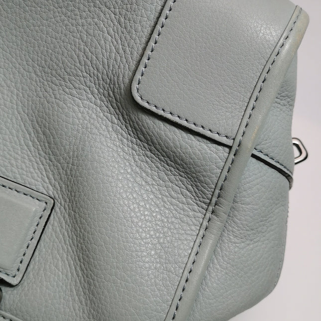 Loewe Amazona 29 Blue Leather Elephant Lock Silver-tone Hardware