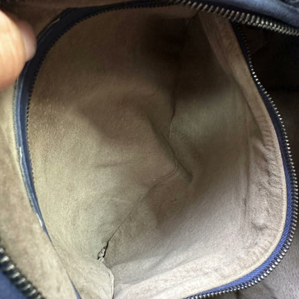 Bottega Veneta Belly Hobo Intrecciato Leather Navy Large 45