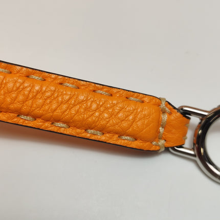 Fendi Peekaboo ISeeU Sellier Orange / White Interlace Leather Medium Top Handle Bag