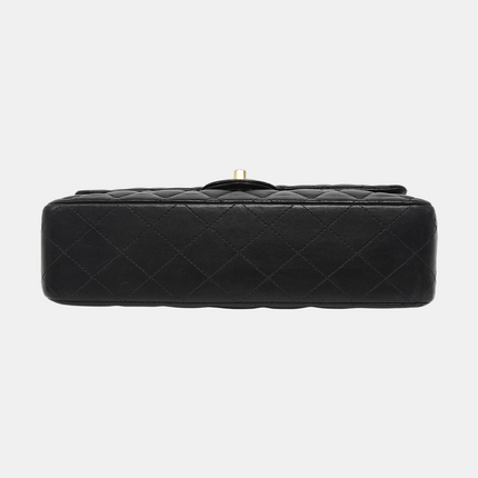 Chanel Timeless Classic Flap Medium Black Lambskin Leather Gold Hardware