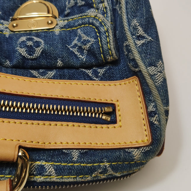 Louis Vuitton Blue Denim Neo Speedy Boston Bag