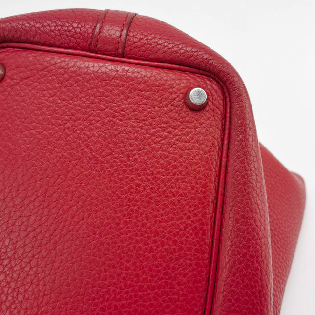 Sold Hermes Picotin 18 Red Calfskin Leather 2012 Box P Stamp