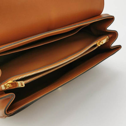 Sold Celine 16 Bag Medium Caramel Natural Tan Smooth Calfskin Leather